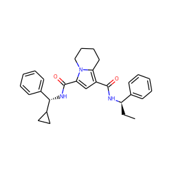 CC[C@@H](NC(=O)c1cc(C(=O)N[C@@H](c2ccccc2)C2CC2)n2c1CCCC2)c1ccccc1 ZINC000143873341