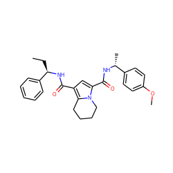 CC[C@@H](NC(=O)c1cc(C(=O)N[C@H](C)c2ccc(OC)cc2)n2c1CCCC2)c1ccccc1 ZINC000146110794