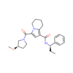 CC[C@@H](NC(=O)c1cc(C(=O)N2CC[C@@H](OC)C2)n2c1CCCC2)c1ccccc1 ZINC000146106961