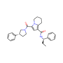 CC[C@@H](NC(=O)c1cc(C(=O)N2CC[C@H](c3ccccc3)C2)n2c1CCCC2)c1ccccc1 ZINC000146112216