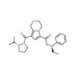 CC[C@@H](NC(=O)c1cc(C(=O)N2CCC[C@@H]2C(C)C)c2n1CCOC2)c1ccccc1 ZINC000146104967