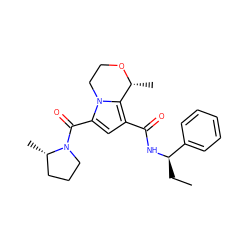 CC[C@@H](NC(=O)c1cc(C(=O)N2CCC[C@@H]2C)n2c1[C@@H](C)OCC2)c1ccccc1 ZINC000146146641