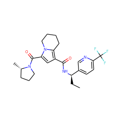 CC[C@@H](NC(=O)c1cc(C(=O)N2CCC[C@@H]2C)n2c1CCCC2)c1ccc(C(F)(F)F)nc1 ZINC000146126450