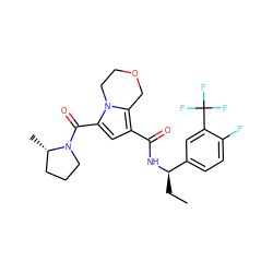 CC[C@@H](NC(=O)c1cc(C(=O)N2CCC[C@@H]2C)n2c1COCC2)c1ccc(F)c(C(F)(F)F)c1 ZINC000146136504