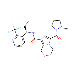 CC[C@@H](NC(=O)c1cc(C(=O)N2CCC[C@@H]2C)n2c1COCC2)c1cccnc1C(F)(F)F ZINC000146051192