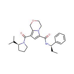 CC[C@@H](NC(=O)c1cc(C(=O)N2CCC[C@H]2C(C)C)c2n1CCOC2)c1ccccc1 ZINC000146101902