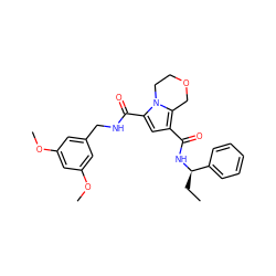 CC[C@@H](NC(=O)c1cc(C(=O)NCc2cc(OC)cc(OC)c2)n2c1COCC2)c1ccccc1 ZINC000143818432