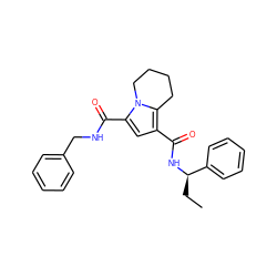 CC[C@@H](NC(=O)c1cc(C(=O)NCc2ccccc2)n2c1CCCC2)c1ccccc1 ZINC000146136133