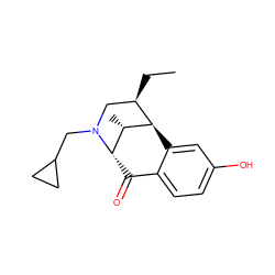 CC[C@@H]1CN(CC2CC2)[C@H]2C(=O)c3ccc(O)cc3[C@H]1[C@H]2C ZINC000100058203