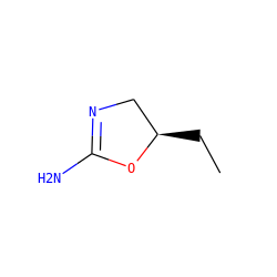 CC[C@@H]1CN=C(N)O1 ZINC000013588695