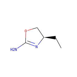 CC[C@@H]1COC(N)=N1 ZINC000013588701