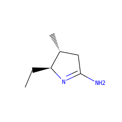 CC[C@@H]1N=C(N)C[C@H]1C ZINC000013781172