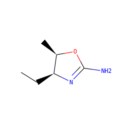 CC[C@@H]1N=C(N)O[C@@H]1C ZINC000013588706