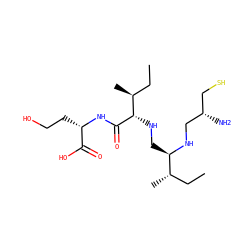 CC[C@H](C)[C@@H](CN[C@H](C(=O)N[C@@H](CCO)C(=O)O)[C@@H](C)CC)NC[C@@H](N)CS ZINC000036330330