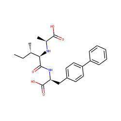 CC[C@H](C)[C@@H](N[C@@H](C)C(=O)O)C(=O)N[C@@H](Cc1ccc(-c2ccccc2)cc1)C(=O)O ZINC000026655978