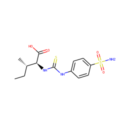 CC[C@H](C)[C@H](NC(=S)Nc1ccc(S(N)(=O)=O)cc1)C(=O)O ZINC000013584097