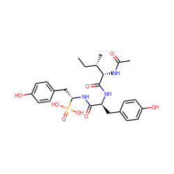 CC[C@H](C)[C@H](NC(C)=O)C(=O)N[C@@H](Cc1ccc(O)cc1)C(=O)N[C@@H](Cc1ccc(O)cc1)P(=O)(O)O ZINC000058661173