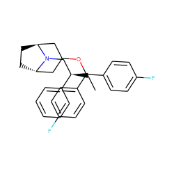 CC[C@H](CN1[C@H]2CC[C@H]1CC(OC(c1ccc(F)cc1)c1ccc(F)cc1)C2)c1ccccc1 ZINC000101483148