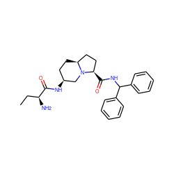 CC[C@H](N)C(=O)N[C@H]1CC[C@H]2CC[C@@H](C(=O)NC(c3ccccc3)c3ccccc3)N2C1 ZINC000040897834