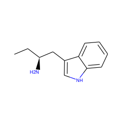 CC[C@H](N)Cc1c[nH]c2ccccc12 ZINC000000139367