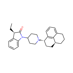 CC[C@H]1C(=O)N(C2CCN([C@H]3CC[C@@H]4CCCc5cccc3c54)CC2)c2ccccc21 ZINC000169341814