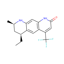 CC[C@H]1C[C@@H](C)Nc2cc3[nH]c(=O)cc(C(F)(F)F)c3cc21 ZINC000003814404