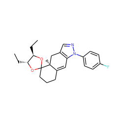 CC[C@H]1OC2(CCCC3=Cc4c(cnn4-c4ccc(F)cc4)C[C@@]32C)O[C@@H]1CC ZINC000028525474