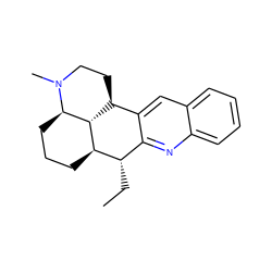 CC[C@H]1c2nc3ccccc3cc2[C@@H]2CCN(C)[C@@H]3CCC[C@H]1[C@@H]23 ZINC001772615273