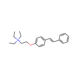 CC[N+](CC)(CC)CCOc1ccc(/C=C/c2ccccc2)cc1 ZINC000002036061