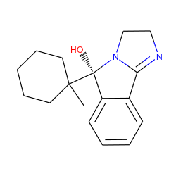 CC1([C@]2(O)c3ccccc3C3=NCCN32)CCCCC1 ZINC000027410037