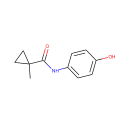 CC1(C(=O)Nc2ccc(O)cc2)CC1 ZINC000013560830
