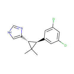 CC1(C)[C@H](c2cc(Cl)cc(Cl)c2)[C@H]1c1c[nH]cn1 ZINC000013588452