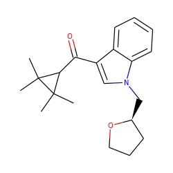 CC1(C)C(C(=O)c2cn(C[C@H]3CCCO3)c3ccccc23)C1(C)C ZINC000035839503