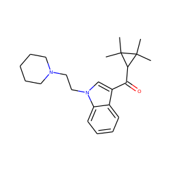 CC1(C)C(C(=O)c2cn(CCN3CCCCC3)c3ccccc23)C1(C)C ZINC000035930636