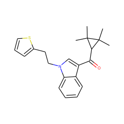 CC1(C)C(C(=O)c2cn(CCc3cccs3)c3ccccc23)C1(C)C ZINC000038248788