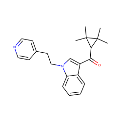 CC1(C)C(C(=O)c2cn(CCc3ccncc3)c3ccccc23)C1(C)C ZINC000035790247