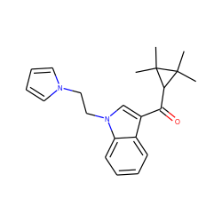 CC1(C)C(C(=O)c2cn(CCn3cccc3)c3ccccc23)C1(C)C ZINC000035930252