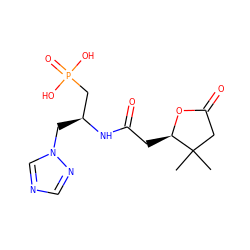 CC1(C)CC(=O)O[C@@H]1CC(=O)N[C@@H](Cn1cncn1)CP(=O)(O)O ZINC000026187058