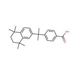 CC1(C)CCC(C)(C)c2cc(C(C)(C)c3ccc(C(=O)O)cc3)ccc21 ZINC000013743075