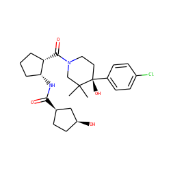 CC1(C)CN(C(=O)[C@H]2CCC[C@H]2NC(=O)[C@@H]2CC[C@H](O)C2)CC[C@]1(O)c1ccc(Cl)cc1 ZINC000068121029