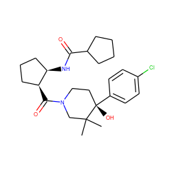 CC1(C)CN(C(=O)[C@H]2CCC[C@H]2NC(=O)C2CCCC2)CC[C@]1(O)c1ccc(Cl)cc1 ZINC000043202739