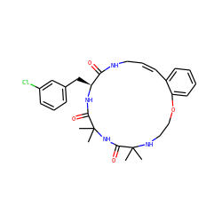 CC1(C)NCCOc2ccccc2/C=C\CNC(=O)[C@H](Cc2cccc(Cl)c2)NC(=O)C(C)(C)NC1=O ZINC000207668308