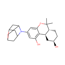 CC1(C)Oc2cc(N3C4CC5CC3CC(C4)O5)cc(O)c2[C@@H]2C[C@H](O)CC[C@H]21 ZINC000058538326