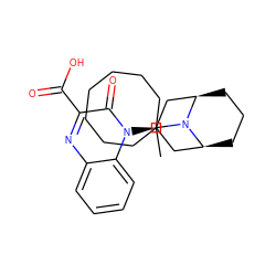 CC1(N2[C@H]3CCC[C@@H]2C[C@H](n2c(=O)c(C(=O)O)nc4ccccc42)C3)CCCCCCC1 ZINC000114764266