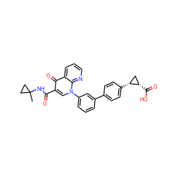 CC1(NC(=O)c2cn(-c3cccc(-c4ccc([C@@H]5C[C@@H]5C(=O)O)cc4)c3)c3ncccc3c2=O)CC1 ZINC000072109947