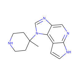 CC1(n2cnc3cnc4[nH]ccc4c32)CCNCC1 ZINC000095579468