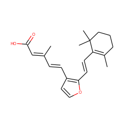 CC1=C(/C=C/c2occc2/C=C/C(C)=C/C(=O)O)C(C)(C)CCC1 ZINC000027657055