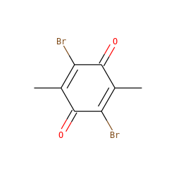 CC1=C(Br)C(=O)C(C)=C(Br)C1=O ZINC000000136033