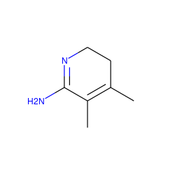 CC1=C(C)C(N)=NCC1 ZINC000013476780