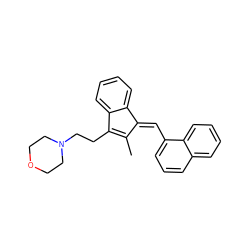 CC1=C(CCN2CCOCC2)c2ccccc2/C1=C/c1cccc2ccccc12 ZINC000100813091